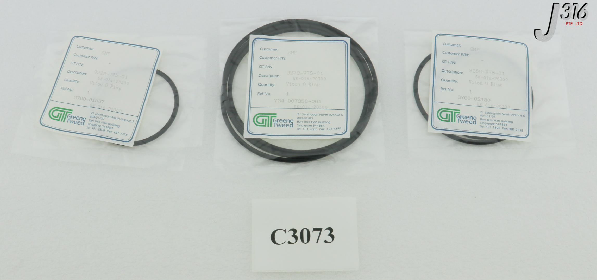 C3073 GREENE TWEED CENTURA MXP POLY SEAL KIT (NEW) (SET) SK-016
